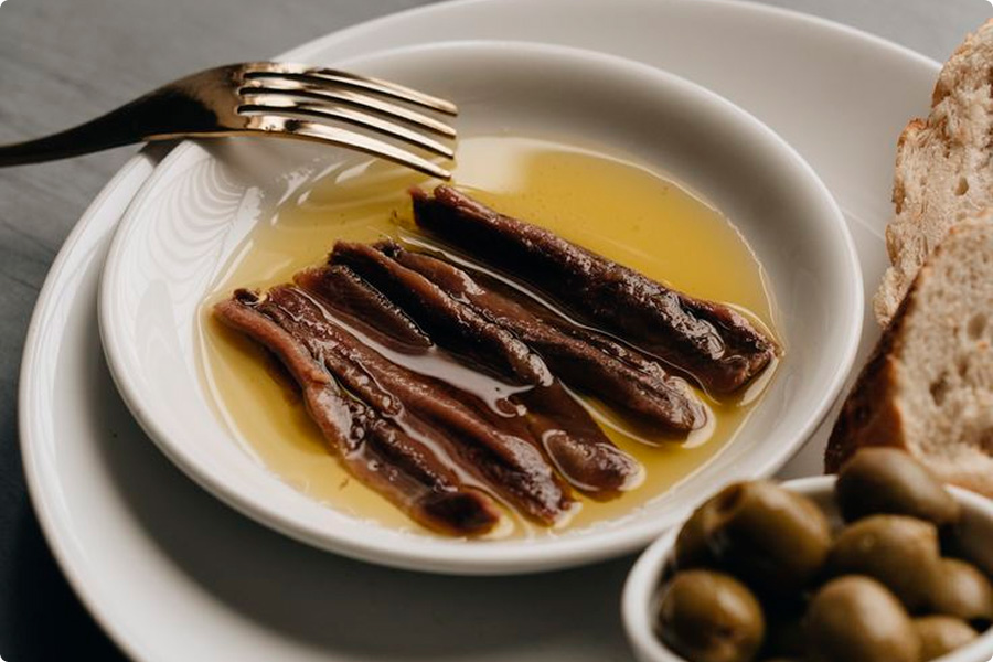 Plato de Anchoas del Cantábrico